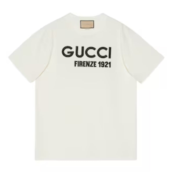 GUCCI COTTON JERSEY T-SHIRT WITH EMBROIDERY - X041