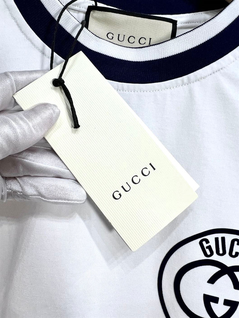 GUCCI COTTON JERSEY T-SHIRT WITH EMBROIDERY - X043