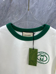 GUCCI COTTON JERSEY T-SHIRT WITH GUCCI EMBROIDERY - X012