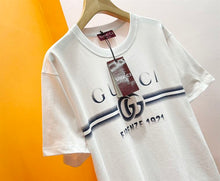 GUCCI COTTON JERSEY T-SHIRT WITH GUCCI PRINT - X024