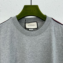 GUCCI COTTON JERSEY T-SHIRT WITH WEB - X007