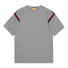 GUCCI COTTON JERSEY T-SHIRT WITH WEB - X007