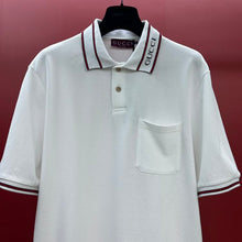 GUCCI COTTON PIQUET POLO SHIRT WITH WEB - X029