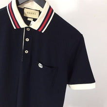 GUCCI COTTON PIQUET POLO WITH DOUBLE G - X008