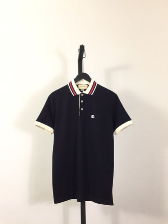 GUCCI COTTON PIQUET POLO WITH DOUBLE G - X008