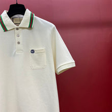 GUCCI COTTON PIQUET POLO WITH DOUBLE G - X010