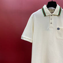 GUCCI COTTON PIQUET POLO WITH DOUBLE G - X010