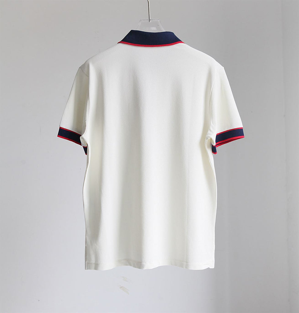 GUCCI COTTON PIQUET POLO WITH INTERLOCKING G - X038