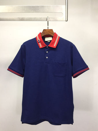 GUCCI COTTON PIQUET POLO WITH INTERLOCKING G - X046