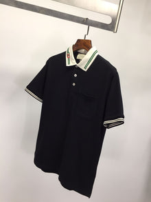 GUCCI COTTON PIQUET POLO WITH INTERLOCKING G - X049