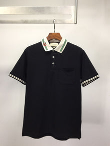 GUCCI COTTON PIQUET POLO WITH INTERLOCKING G - X049