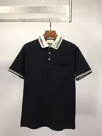 GUCCI COTTON PIQUET POLO WITH INTERLOCKING G - X049