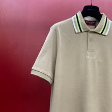 GUCCI COTTON POLO SHIRT WITH EMBROIDERY - X027