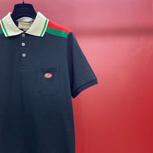 GUCCI COTTON POLO WITH INTERLOCKING G - X031