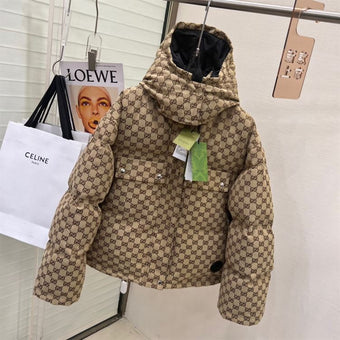 GUCCI GG CANVAS PUFFER DOWN JACKET - CA025