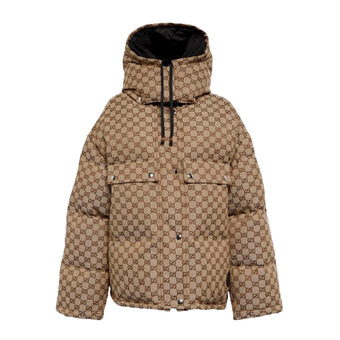 GUCCI GG CANVAS PUFFER DOWN JACKET - CA025