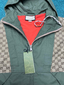 GUCCI GG COTTON CANVAS ZIP JACKET - CA006