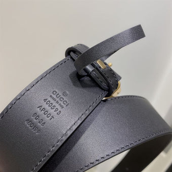 GUCCI GG MARMONT 2015 RE-EDITION WIDE BELT BLACK - AB015