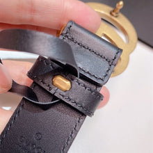 GUCCI GG MARMONT THIN BELT BLACK LEATHER - AB011