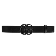 GUCCI GG MARMONT WIDE BELT BLACK LEATHER - AB017