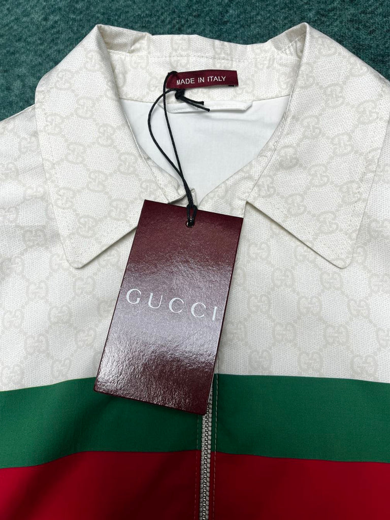 GUCCI GG PRINT COTTON JACKET WHITE - CA002