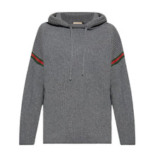 GUCCI GREY HOODED SWEATER - H025