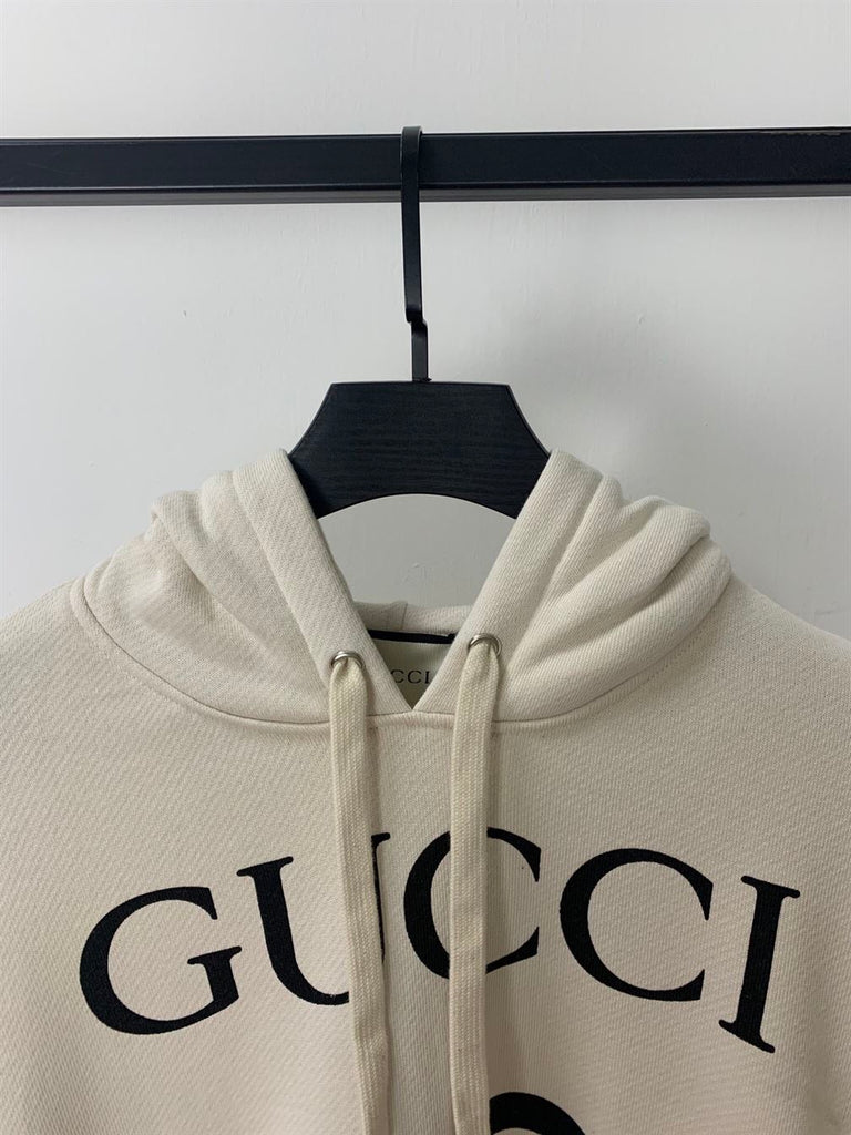 GUCCI HOODED SWEATSHIRT WITH INTERLOCKING G - H019