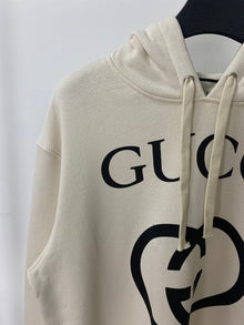 GUCCI HOODED SWEATSHIRT WITH INTERLOCKING G - H019