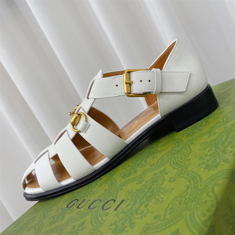 GUCCI HORSEBIT FISHERMAN SANDAL - Q087