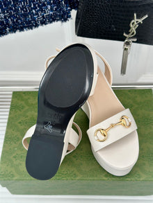 GUCCI HORSEBIT FLATFORM SANDAL - Q002