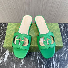 GUCCI  INTERLOCKING G CUT-OUT SLIDE SANDAL - Q021