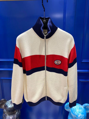 GUCCI INTERLOCKING G ZIP-UP JUMPER - CA022