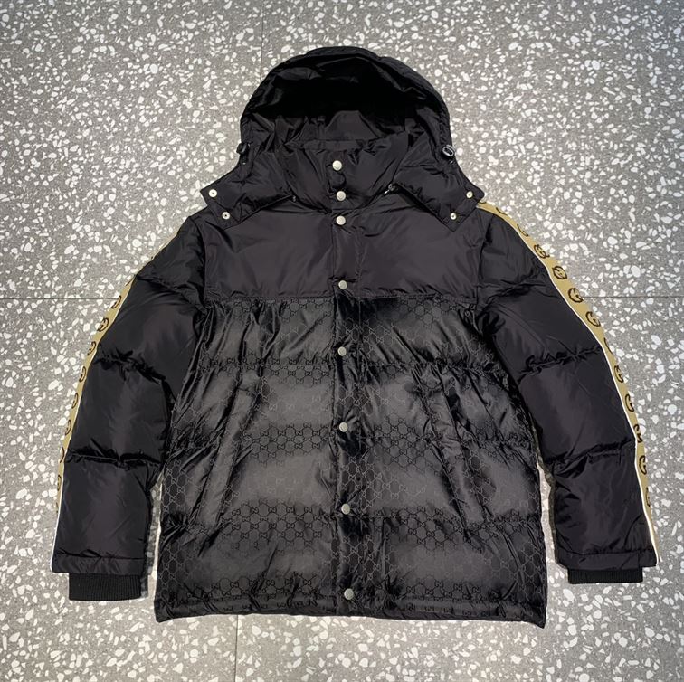 GUCCI JACQUARD NYLON PADDED COAT - CA026