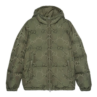 GUCCI JUMBO GG CANVAS JACKET GREEN - CA012