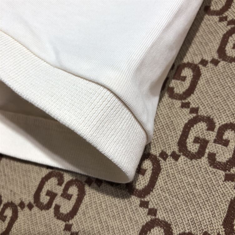 GUCCI JUMBO GG COTTON SILK JACQUARD POLO - X052