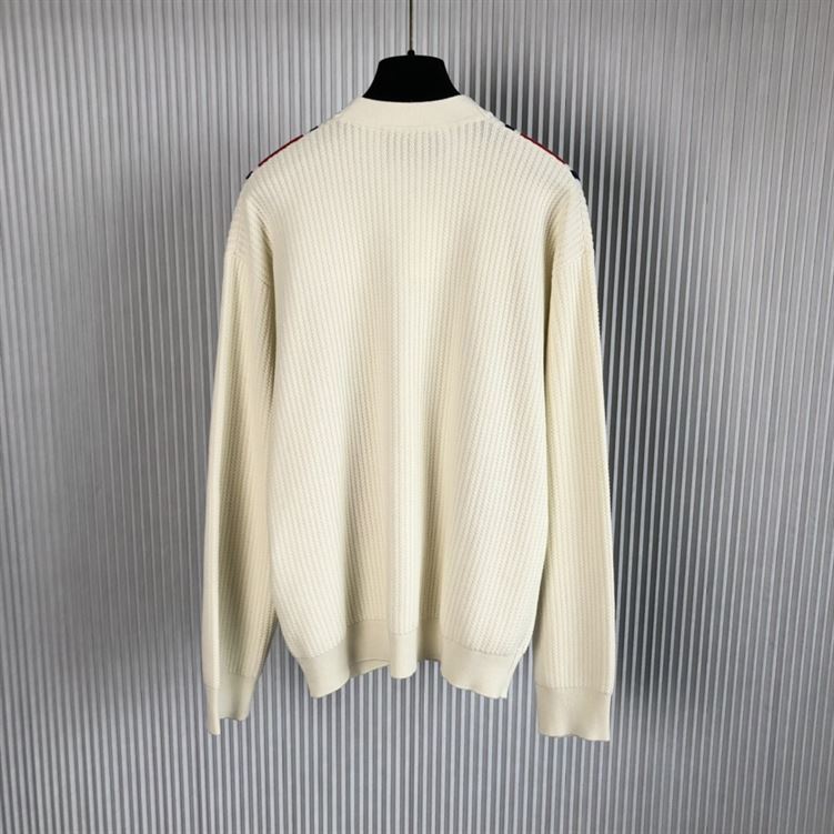 GUCCI KNIT COTTON CARDIGAN WITH PATCH - H014