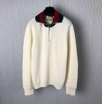 GUCCI KNIT WOOL JUMPER WITH WEB - H024