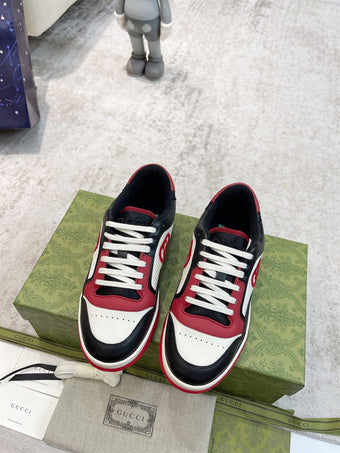 GUCCI MAC80 LOW-TOP SNEAKER BLACK WHITE RED - G016