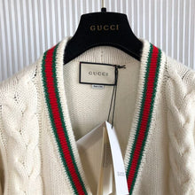 GUCCI OVERSIZE CABLE KNIT CARDIGAN - H013