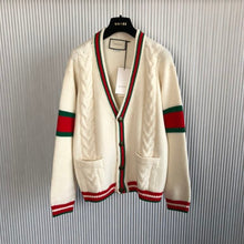 GUCCI OVERSIZE CABLE KNIT CARDIGAN - H013