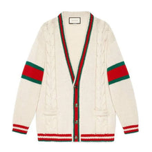 GUCCI OVERSIZE CABLE KNIT CARDIGAN - H013