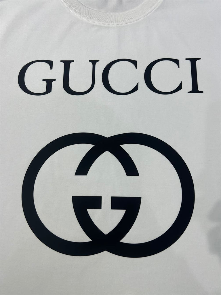 GUCCI OVERSIZE T-SHIRT WITH INTERLOCKING G - X019