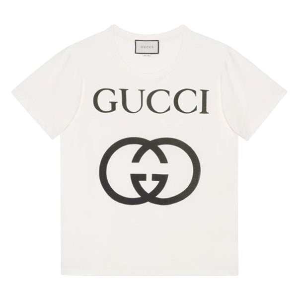 GUCCI OVERSIZE T-SHIRT WITH INTERLOCKING G - X019