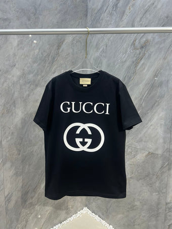 GUCCI OVERSIZE T-SHIRT WITH INTERLOCKING G - X020