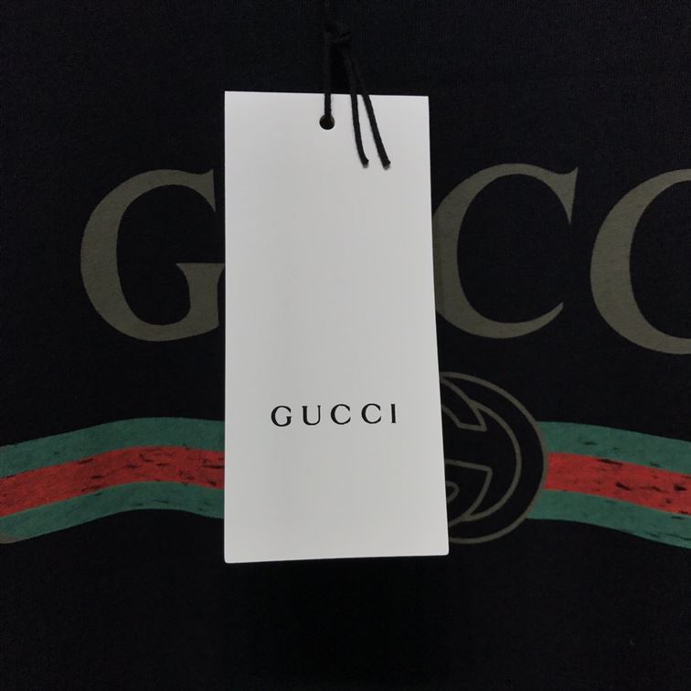 GUCCI OVERSIZE WASHED T-SHIRT WITH GUCCI LOGO - X047