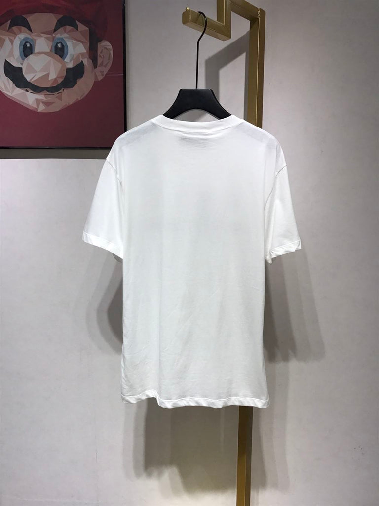 GUCCI OVERSIZE WASHED T-SHIRT WITH GUCCI LOGO - X048