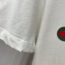 GUCCI OVERSIZE WASHED T-SHIRT WITH GUCCI LOGO - X048