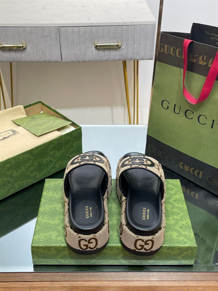 GUCCI PLATFORM SLIDE SANDAL - Q038