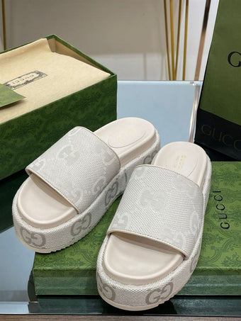 GUCCI PLATFORM SLIDE SANDAL - Q039