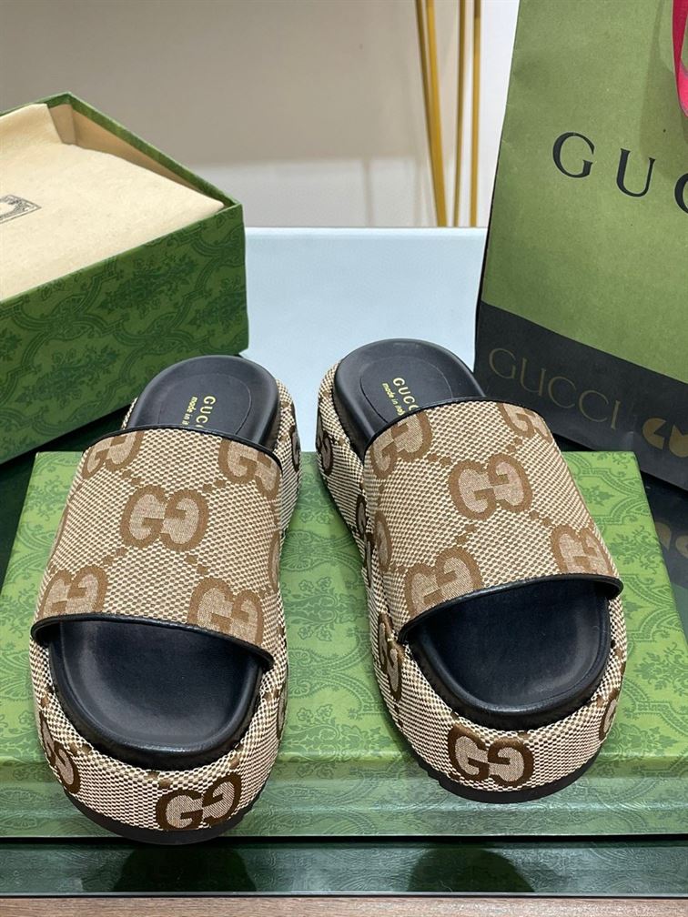 GUCCI PLATFORM SLIDE SANDAL - Q042